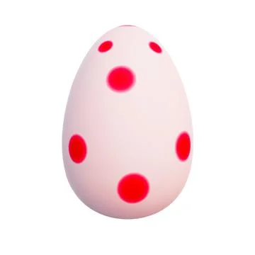 Colorful Easter eggs 3D render Stock Illustration