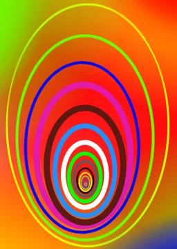 Colorful Easter eggs on an abstract background Stock Illustration