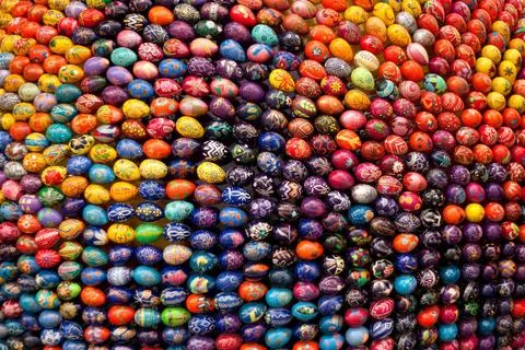Colorful Easter eggs. Abstract easter colorful background. Colorful Easter... Foto stock