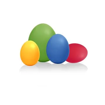Colorful easter eggs Illustrazione stock