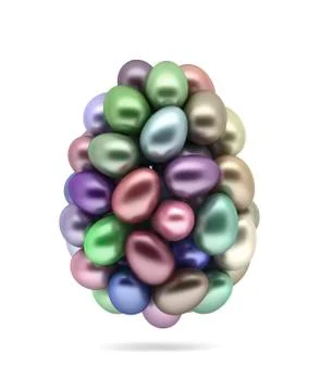 Colorful easter eggs. Stock Illustration