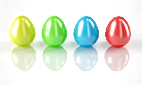 Colorful easter eggs Stock Illustration
