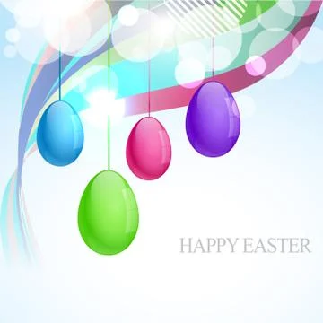 Colorful easter eggs Stock Illustration