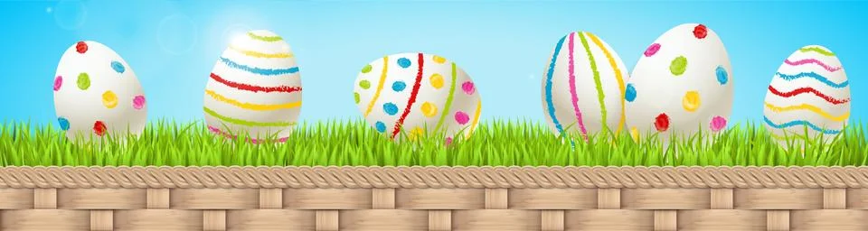 Colorful easter eggs Stock Illustration