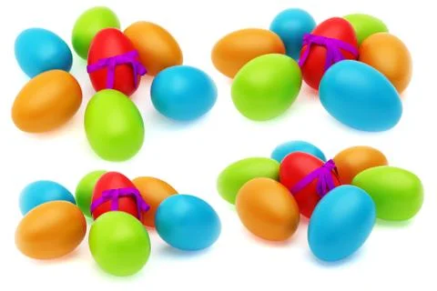Colorful easter eggs Stock Illustration