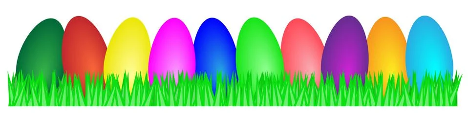 Colorful easter eggs Stock Illustration