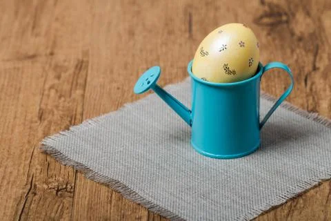 Colorful easter eggs in lake Stock Photos