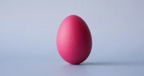 Colorful Easter eggs. Looped 4K stop motion animation Stock Footage 235773345