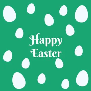 Colorful easter eggs pattern on green background 스톡 사진