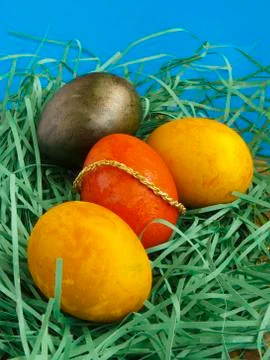 Colorful easter eggs Stock Photos