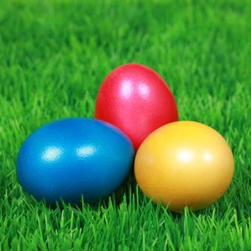 Colorful easter eggs Stock Photos