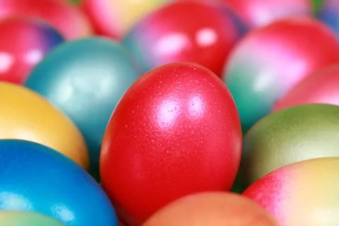 Colorful easter eggs Stock Photos