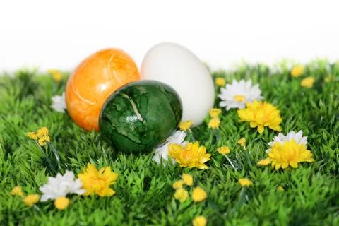Colorful easter eggs Stock Photos