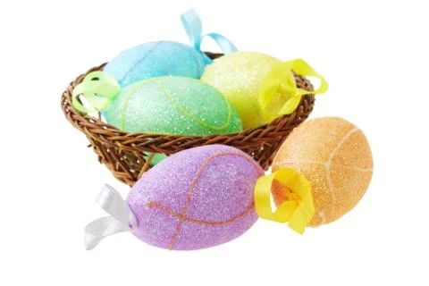 Colorful easter eggs Stock Photos