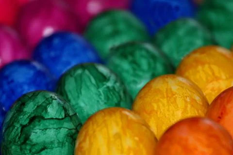 Colorful easter eggs Stock Photos