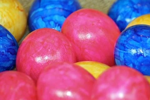 Colorful easter eggs Stock Photos