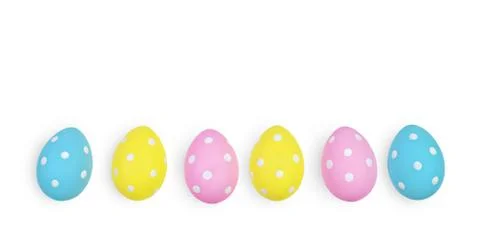 Colorful easter eggs Stock Photos