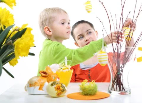 Colorful Easter eggs  Foto stock