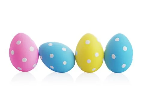 Colorful easter eggs Photos