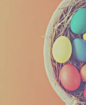 Colorful easter eggs Stock Photos