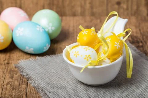 Colorful Easter eggs Stock Photos