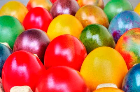 Colorful Easter eggs Stock Photos