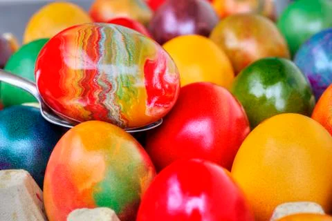 Colorful Easter eggs Stock Photos