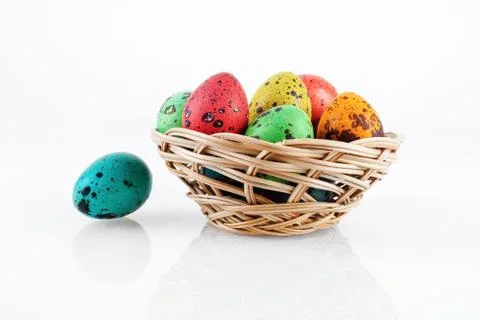 Colorful easter eggs Stock Photos