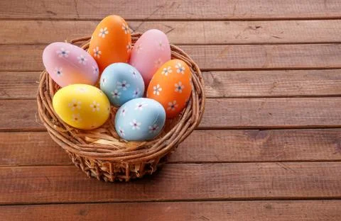 Colorful Easter eggs Stock Photos