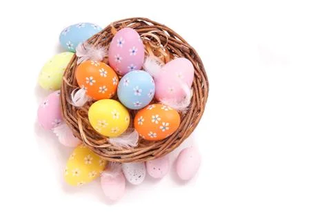 Colorful Easter eggs Stock Photos