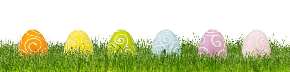 Colorful easter eggs Stock Photos