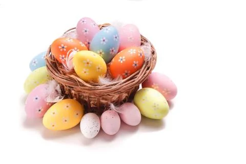 Colorful Easter eggs Stock Photos