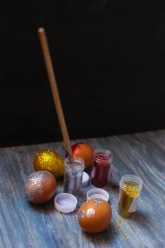 Colorful Easter eggs Stock Photos