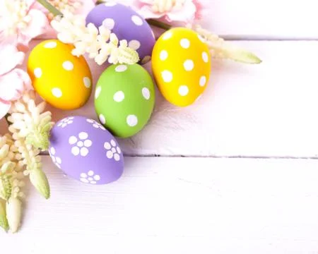 Colorful Easter Eggs Stock Photos