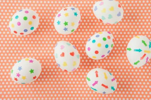 Colorful easter eggs Stock Photos