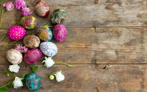 Colorful Easter eggs Stock Photos