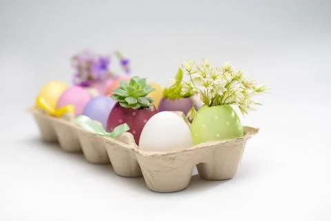 Colorful easter eggs Stock Photos