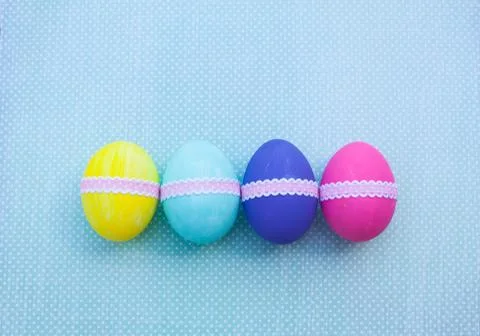 Colorful easter eggs Stock Photos