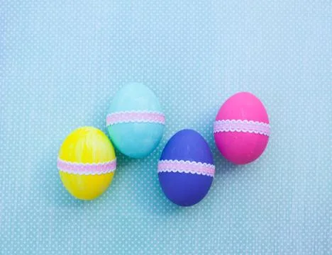 Colorful easter eggs Stock Photos