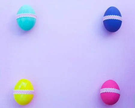 Colorful easter eggs Stock Photos