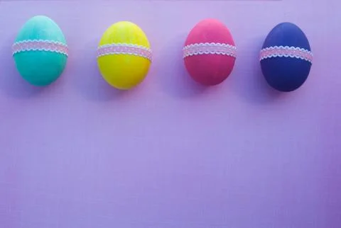 Colorful easter eggs Stock Photos
