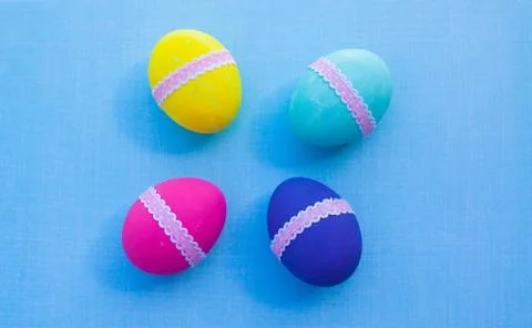 Colorful easter eggs Stock Photos