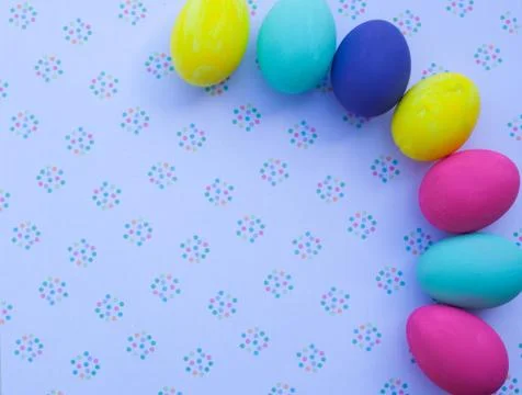 Colorful easter eggs Stock Photos