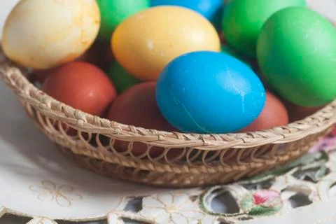 Colorful Easter Eggs Stock Photos