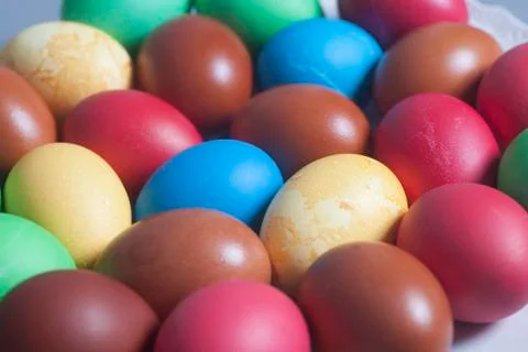 Colorful Easter Eggs Fotos Stock