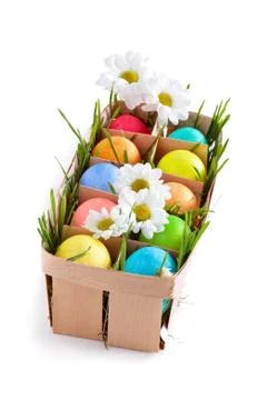 Colorful Easter eggs. Stock Photos