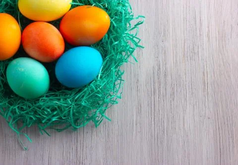 Colorful easter eggs Foto stock