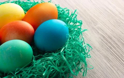 Colorful easter eggs Foto stock