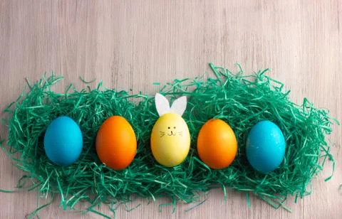 Colorful easter eggs Stock Photos