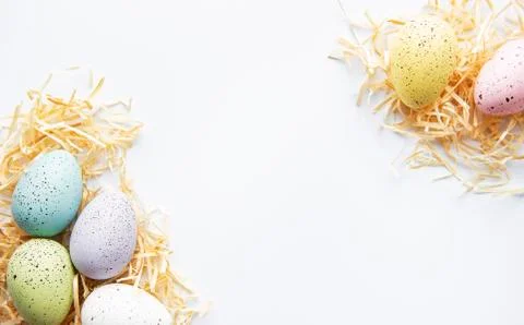 Colorful Easter eggs Stock Photos